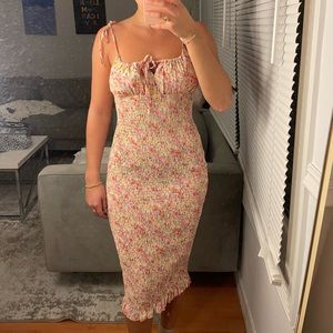 Floral Midi Dress from Revolve